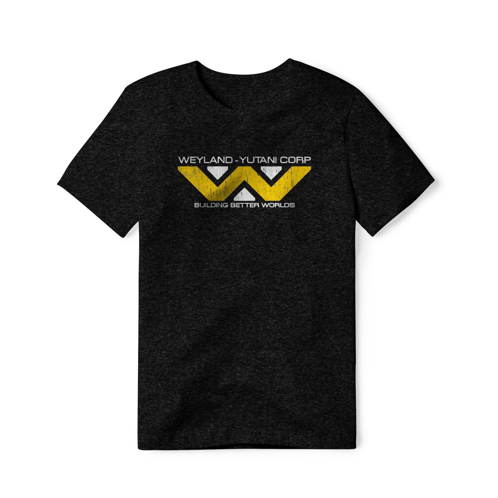 Weyland-Yutani Distressed Logo : Alien Movie, Cotton/Poly Blend Tee