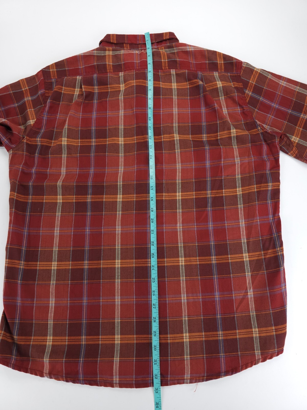 Orvis Red Plaid Button Outdoor Logger Classic Mountain Shirt Mens XL