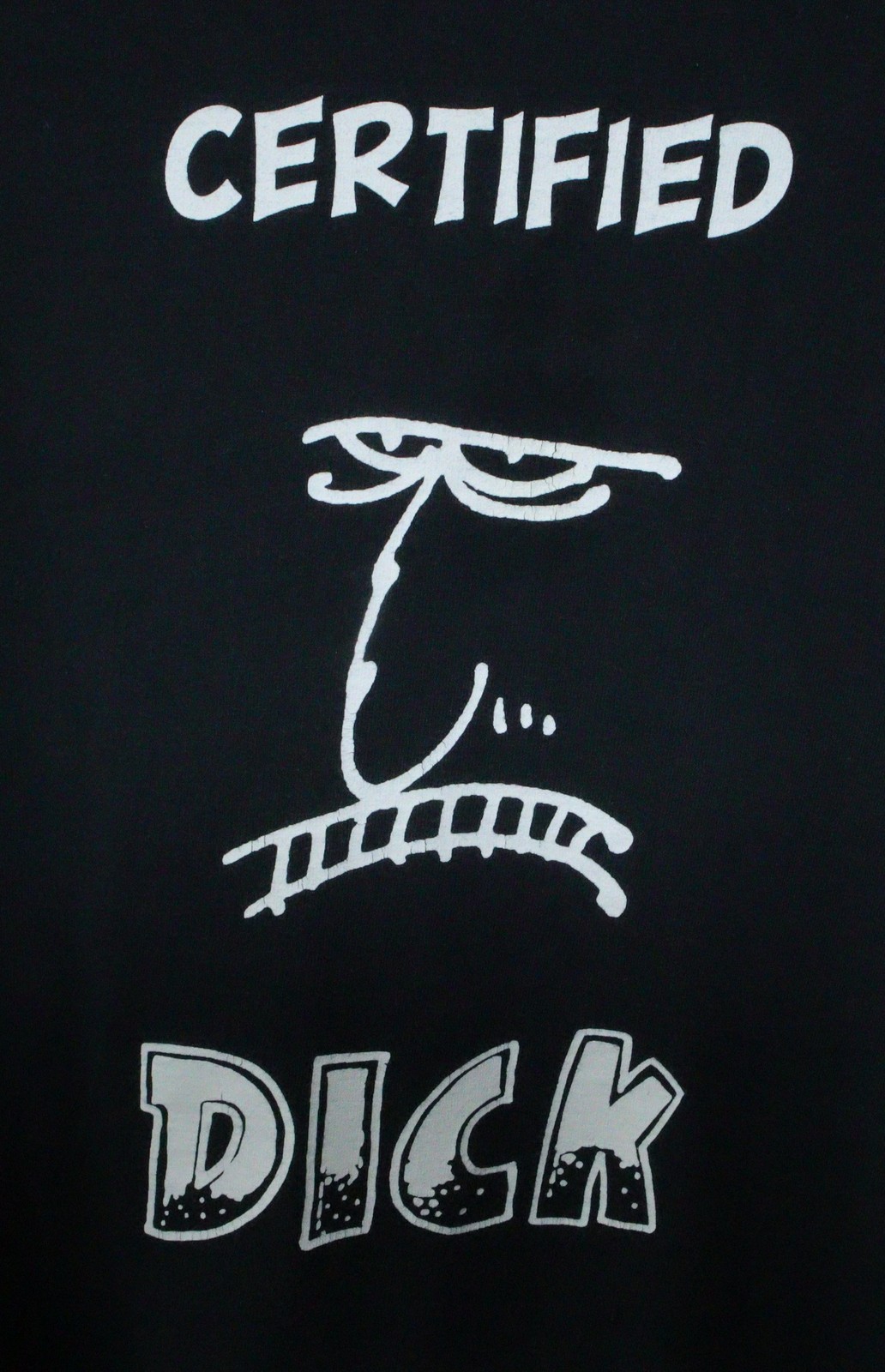 Certified Dick Graphic T-Shirt Spreading Chaos- Shame O’ Boston – Large T0516