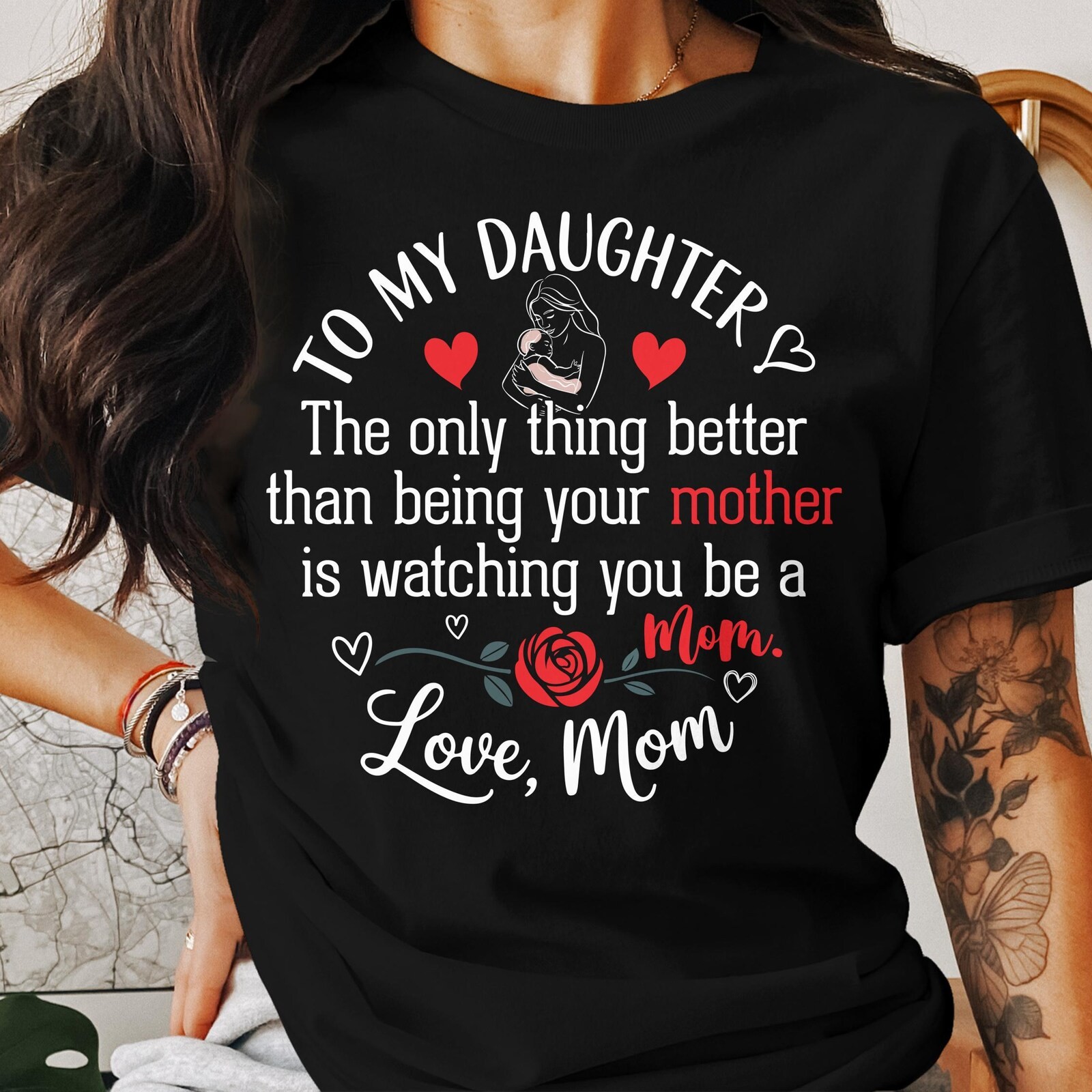 #26 to My Daughter T-Shirts, Sweatshirts, Hoodies, Mom To Be Gift, Daughter Gift