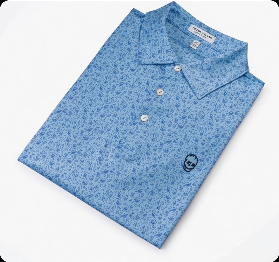 SWAG Golf PETER MILLAR Swiggin Skulls Polo Shirt XXL