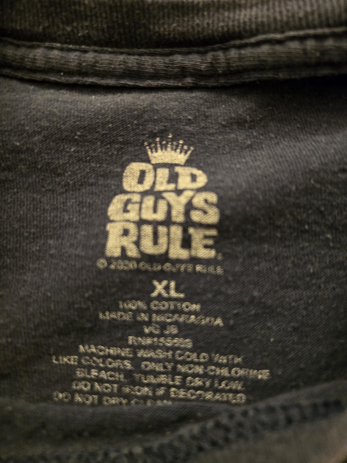Vintage Old Guys Rule Set In My Waves Faded Blue Tee Men’s XL Surf Dadcore Y2K