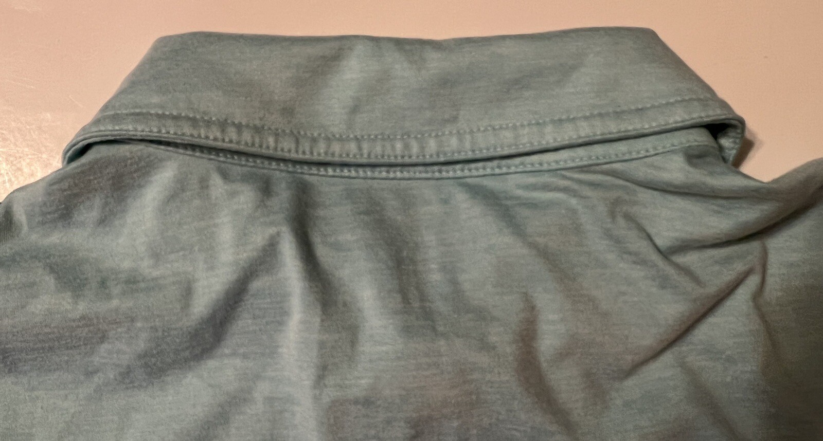 Light blue Athletic Polo SMALL All In Motion Wicking Stretch Polyester/Spandex