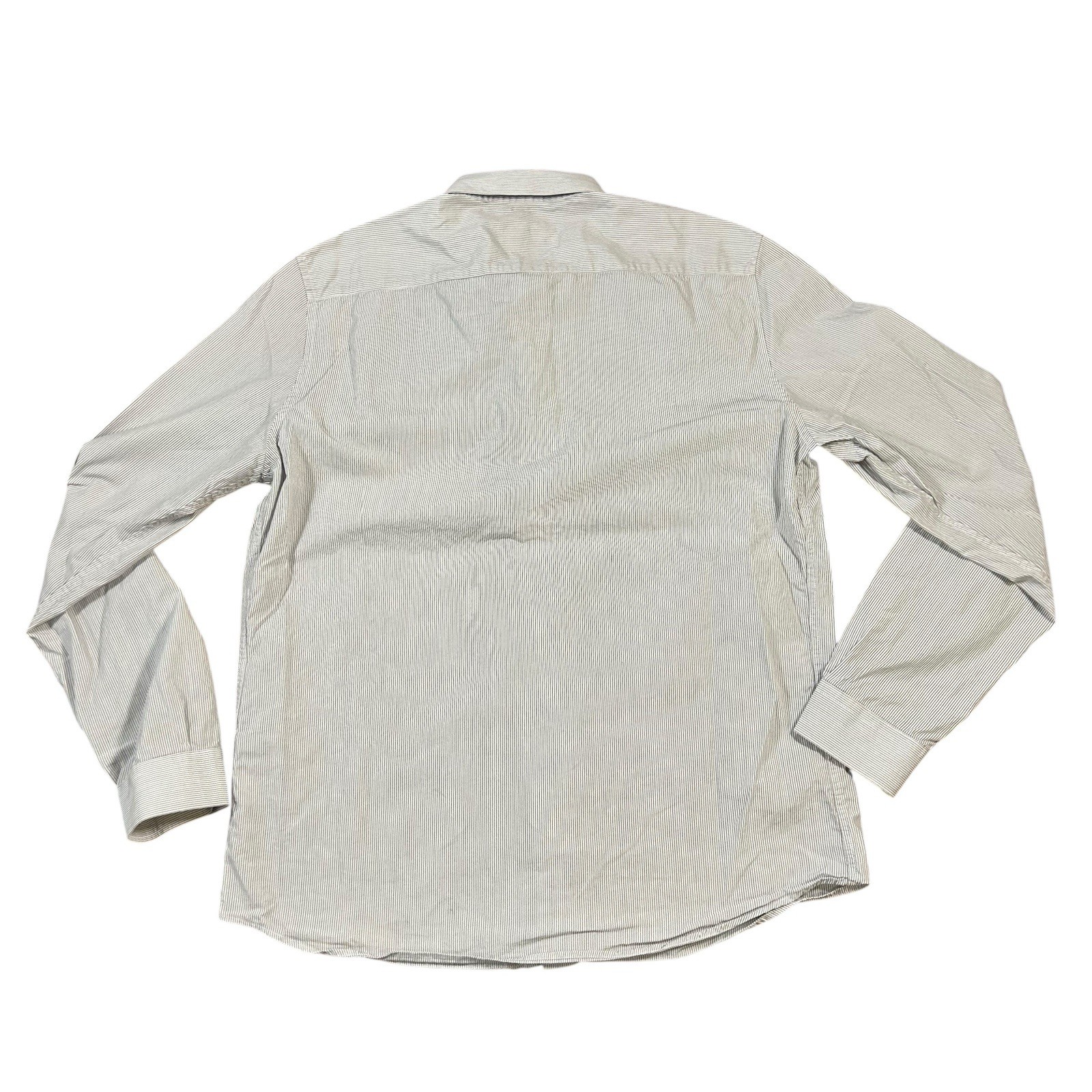 AMI Alexandre Mattiussi Button-Up Stripe Shirt Long Sleeve Men’s 42 22×28.5