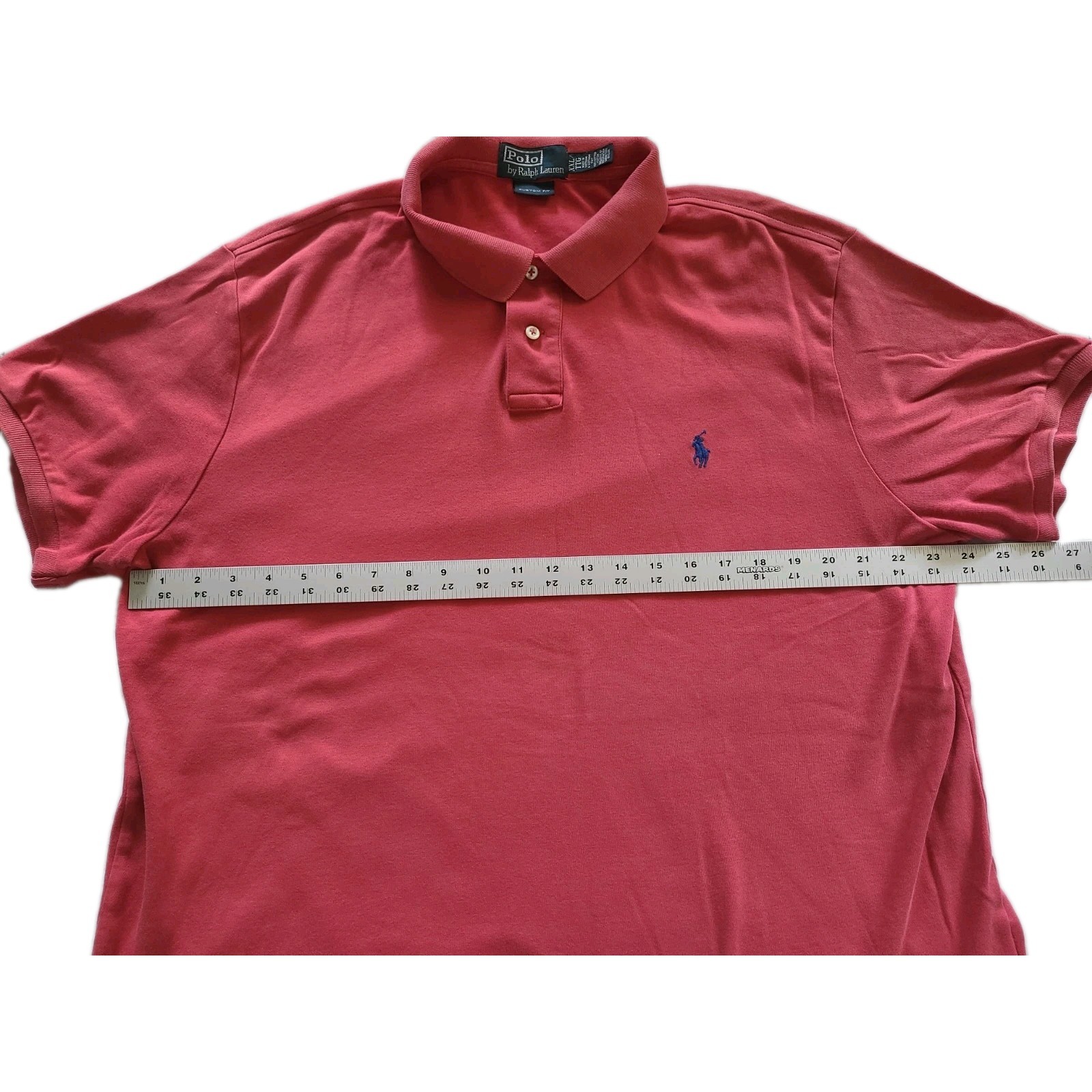 Polo Ralph Lauren Golf Polo Custom Fit Red Short Sleeve Shirt Mens Sz XXL 2XL