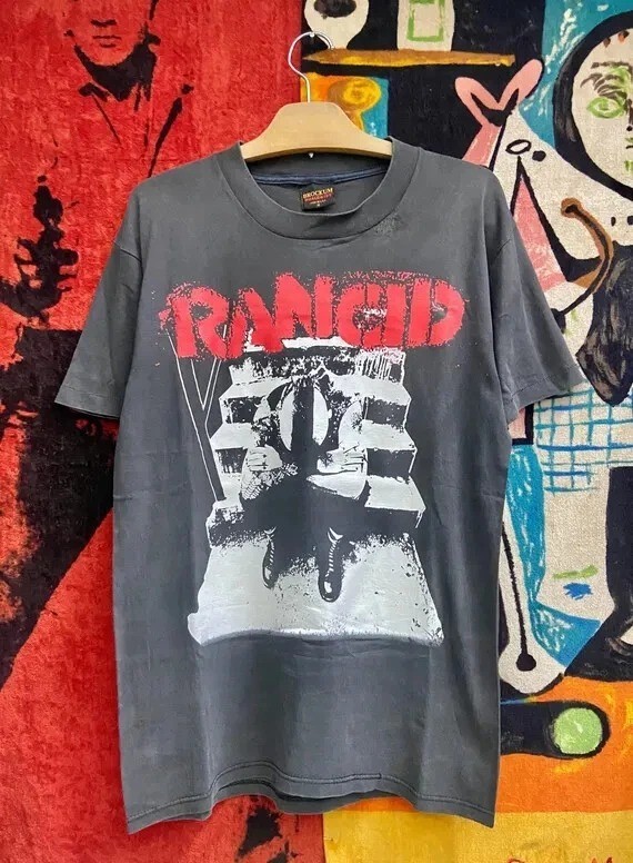 Vintage Rancid American Punk “And Out Come The Wolves” Black Unisex Shirt