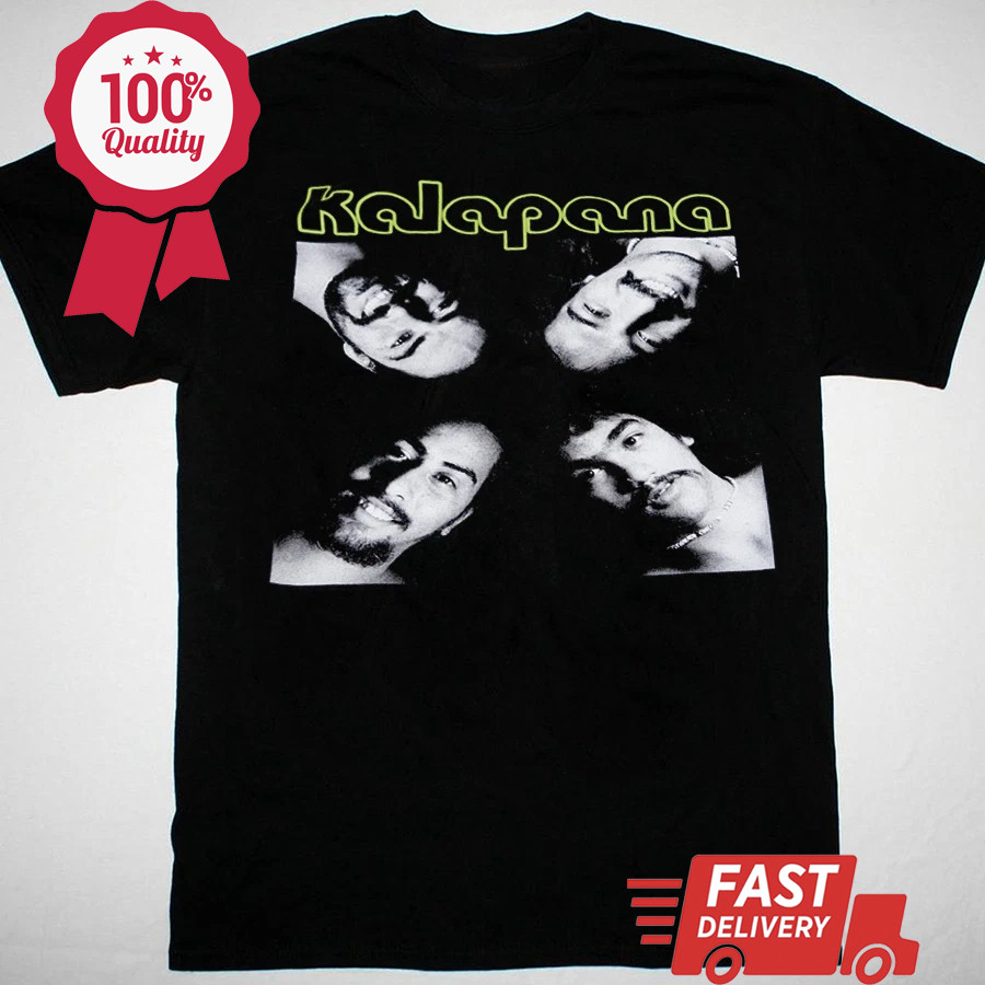 Kalapana vtg band BLACK T-shirt short sleeve All sizes S to 45XL BF2084