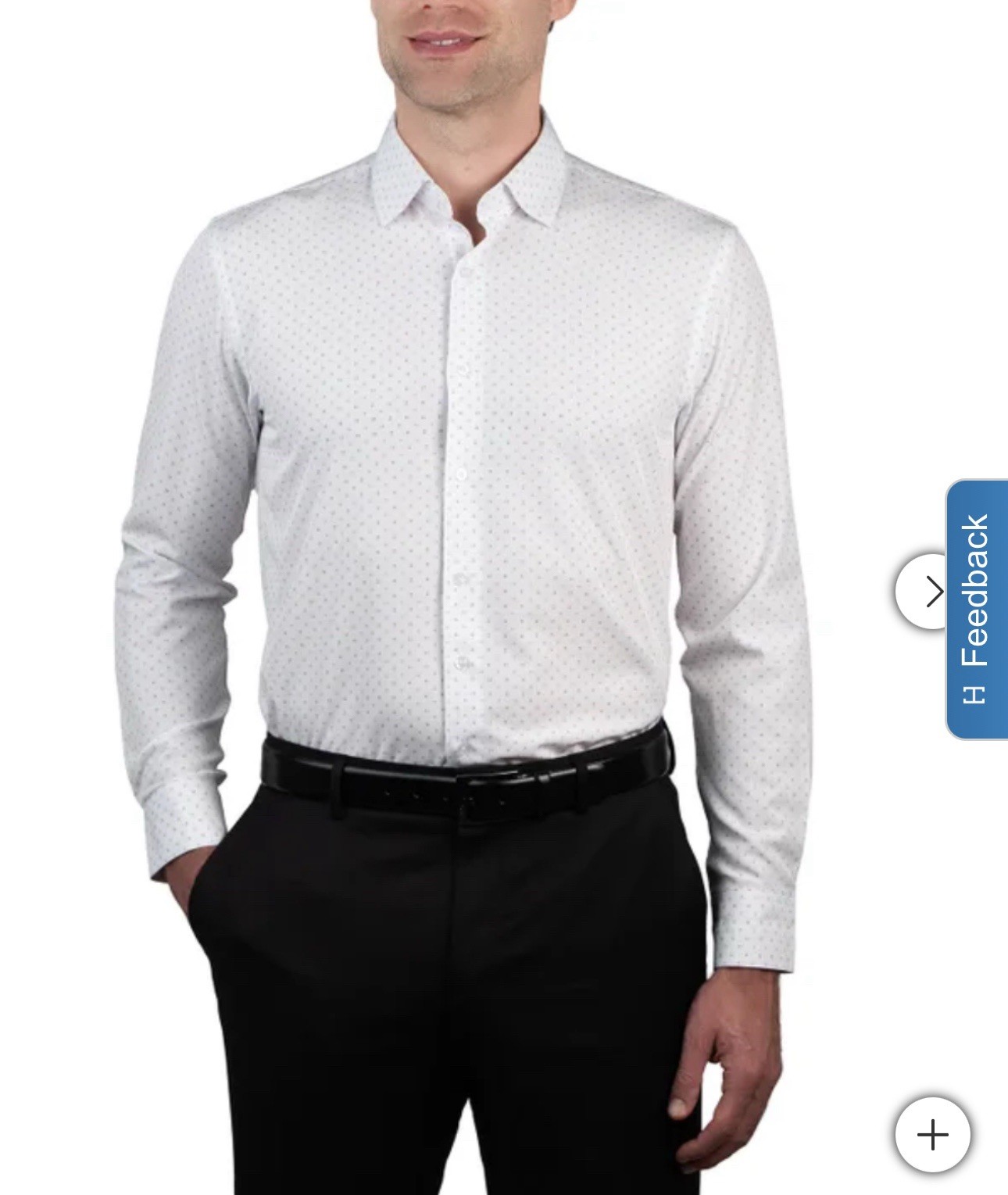 NAUTICA SLIM FIT PERFORMANCE WHITE/BLACK/BLUE GEO PRINT SZ M NWT RETAIL $79