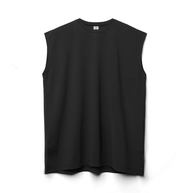 Mens Cotton Sleeveless T Shirt Tank Solid Blank Hot Summer Gym Cool Comfort US
