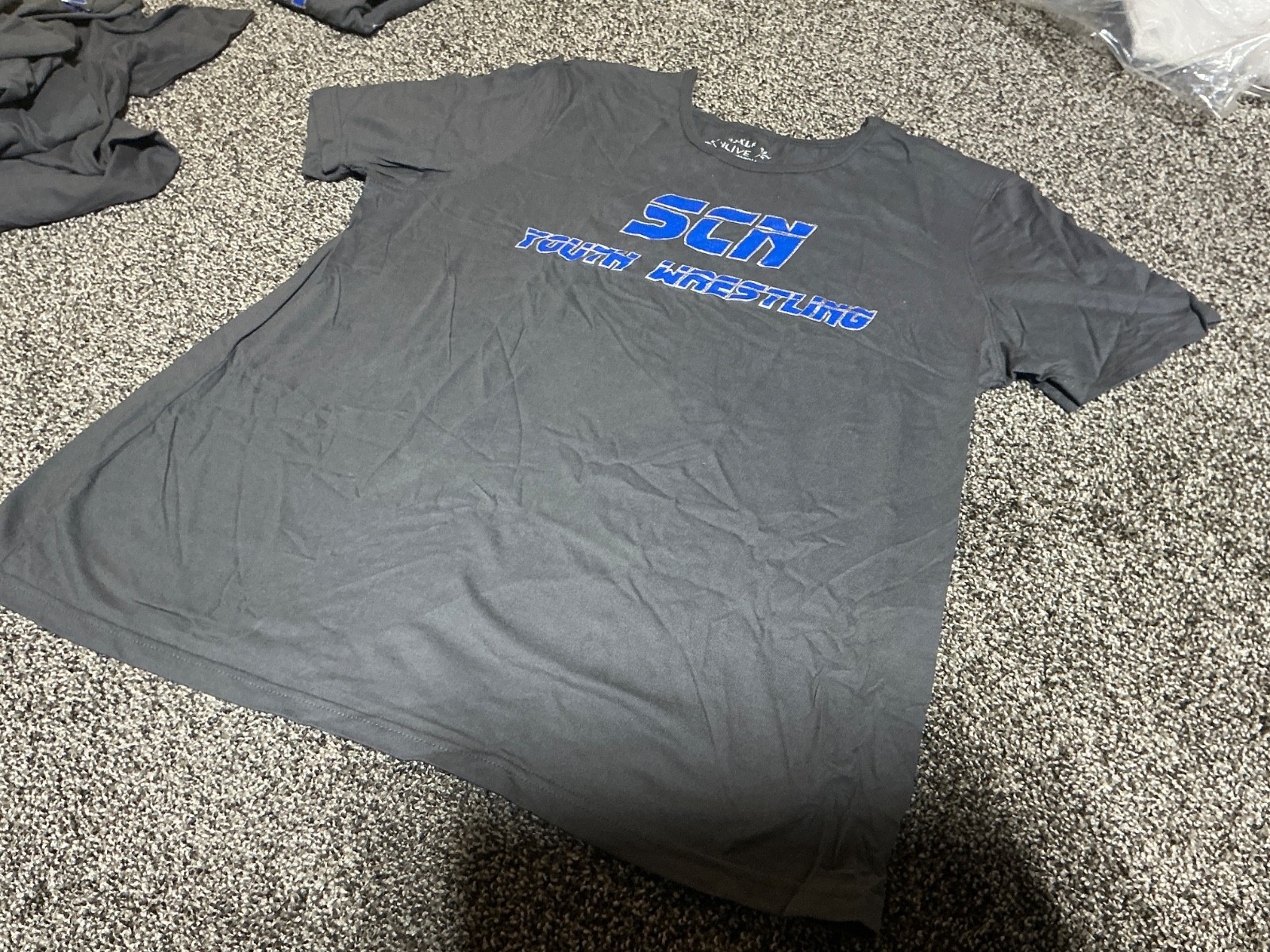 St Charles North Youth Wrestling Team Shirt – Gray – Various Youth Sizes