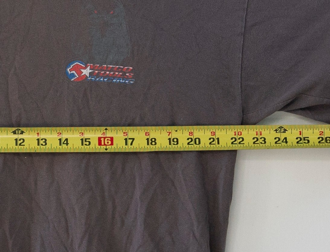 Matco Tools Racing Eagle T-Shirt Men’s Vintage Gray Front/Back Print Size XL