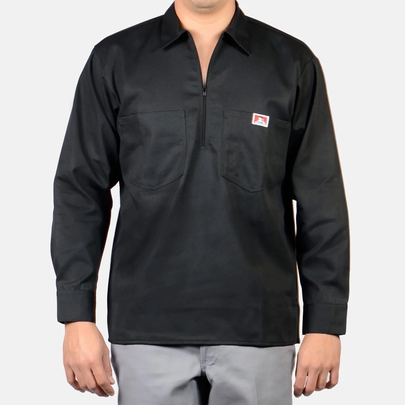 BENDAVIS Solid Long Sleeve 1/2 Zip Shirts (S to 5XL) *BEN DAVIS