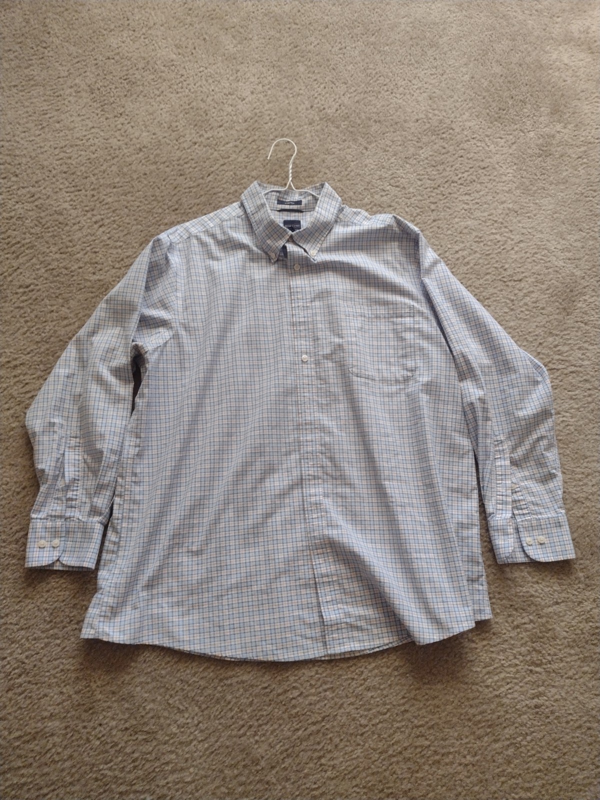 Dockers Mens XXL Button Down Long Sleeve Shirt Stretch Oxford Collar