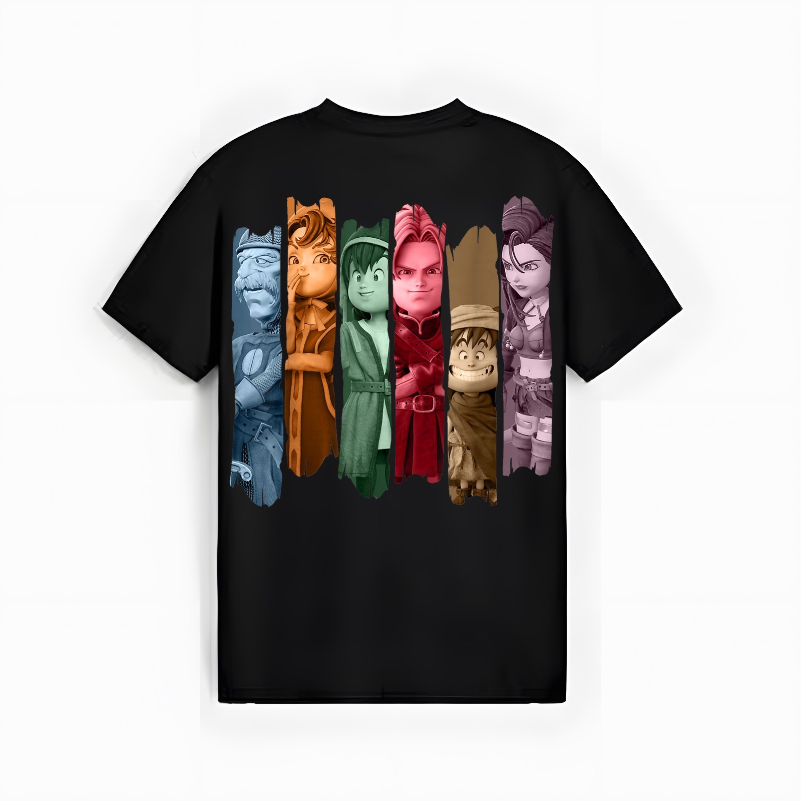 Dragon Quest VII Reimagined Character Banners T-Shirt