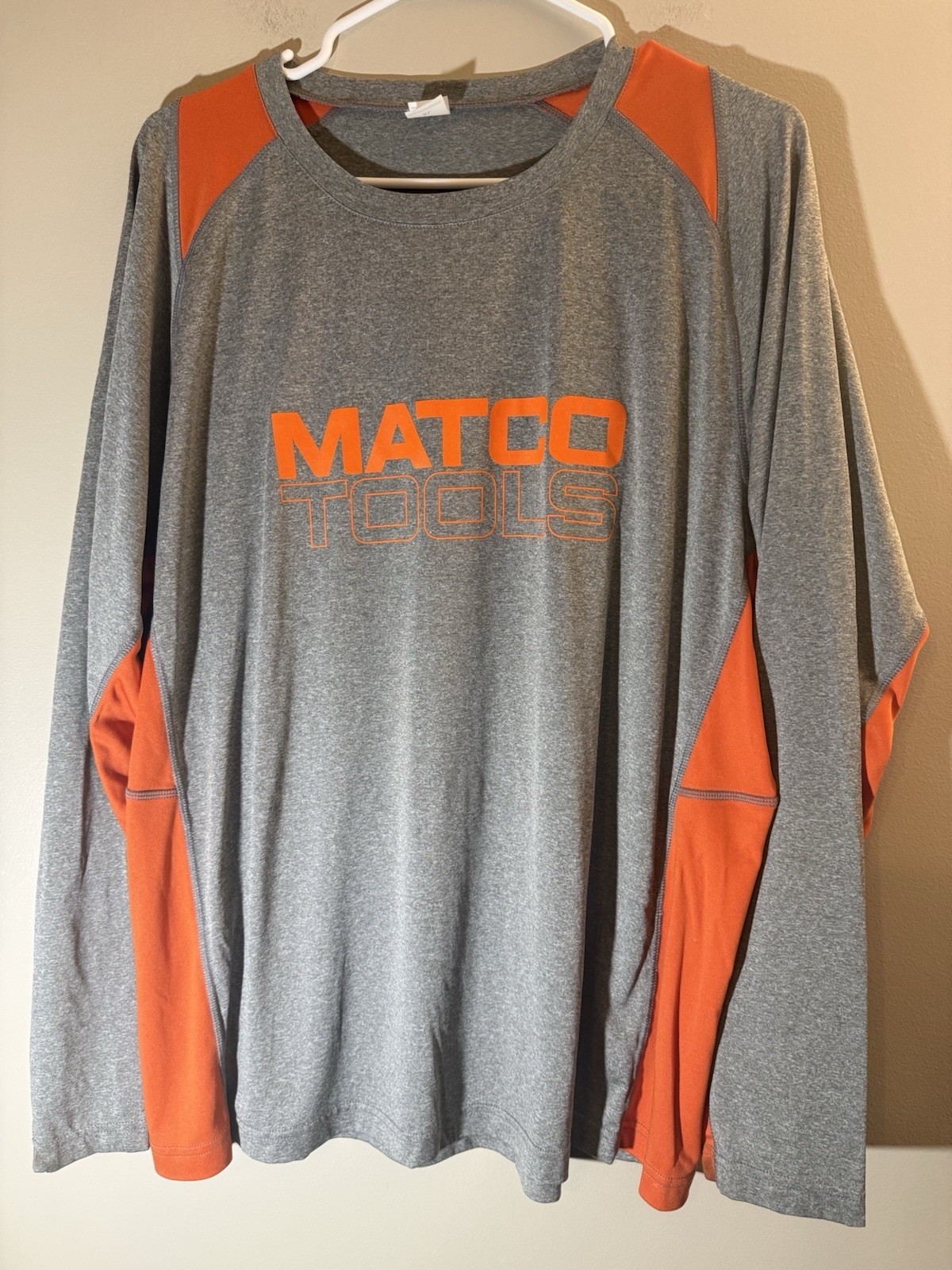 MATCO TOOLS Logo Gray/orange Shirt Size XLarge Men’s