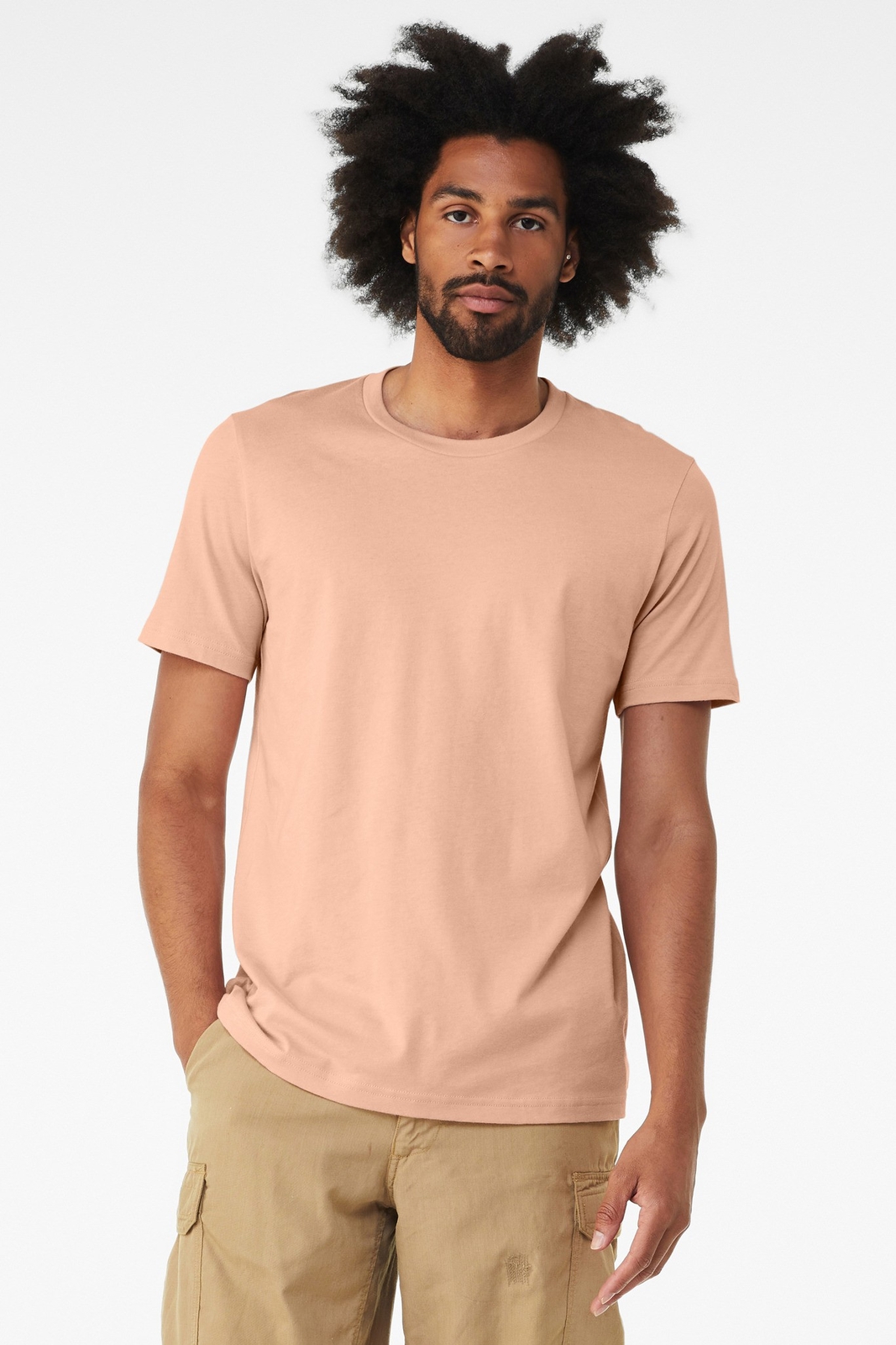 Bella Canvas Unisex Heather CVC Short Sleeve T-shirt 3001CVC – Crew Neck Tee (A)