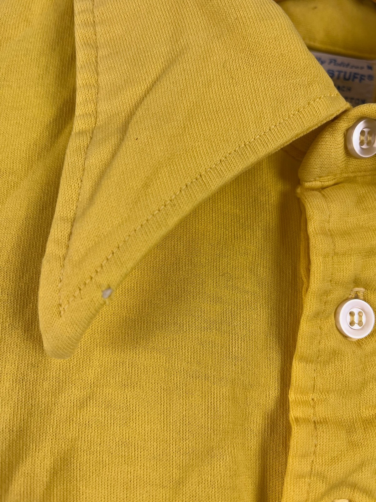 Lilly Pulitzer Mens Stuff Palm Beach 100% Lisle Cotton Yellow Size MEDIUM VTG