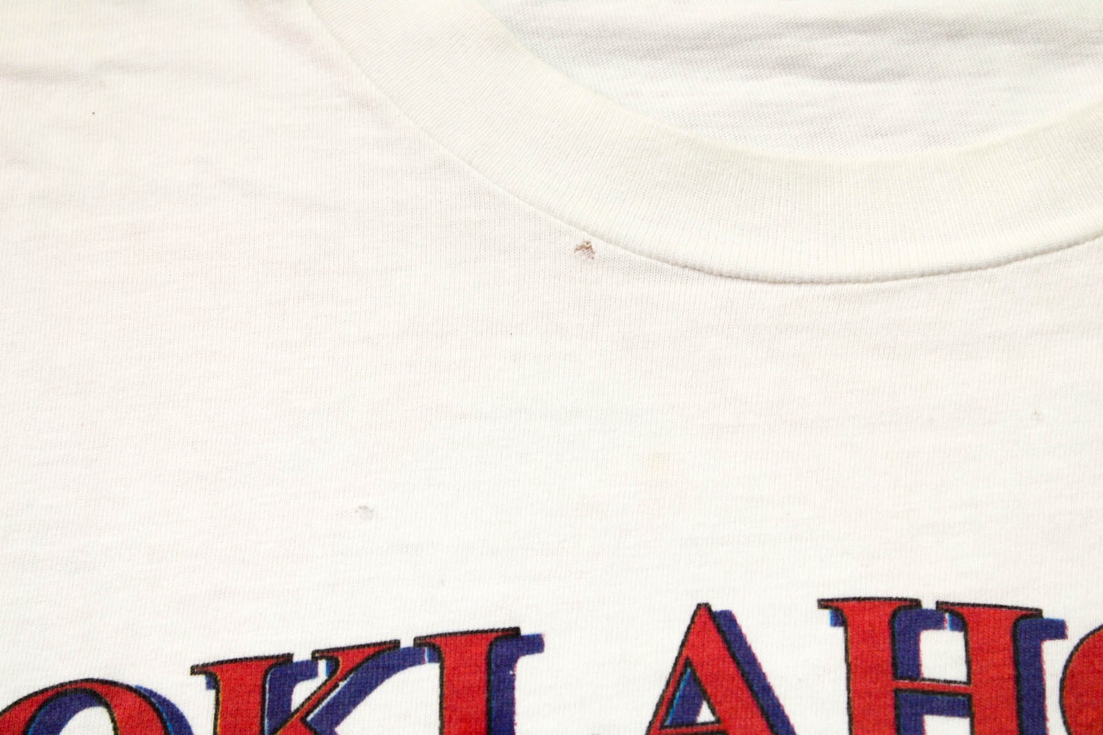 Oklahoma Heartland April 19 1995 Vintage T-Shirt Adult White Short Sleeve