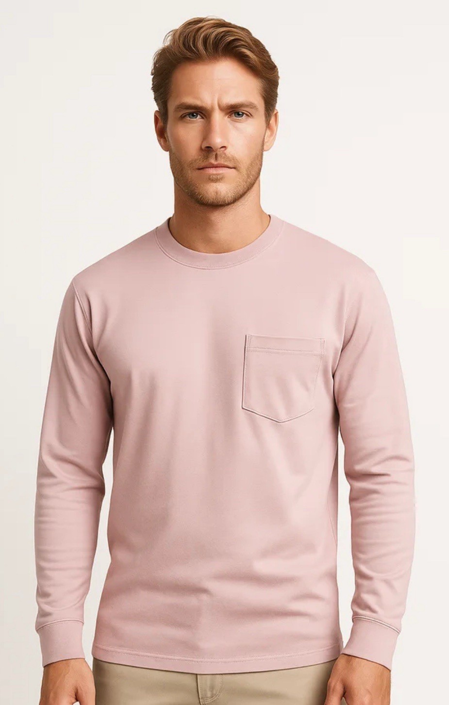 NWT Goodfellow & Co Pink Longsleeve Men’s Size XL with Pocket Retail $20