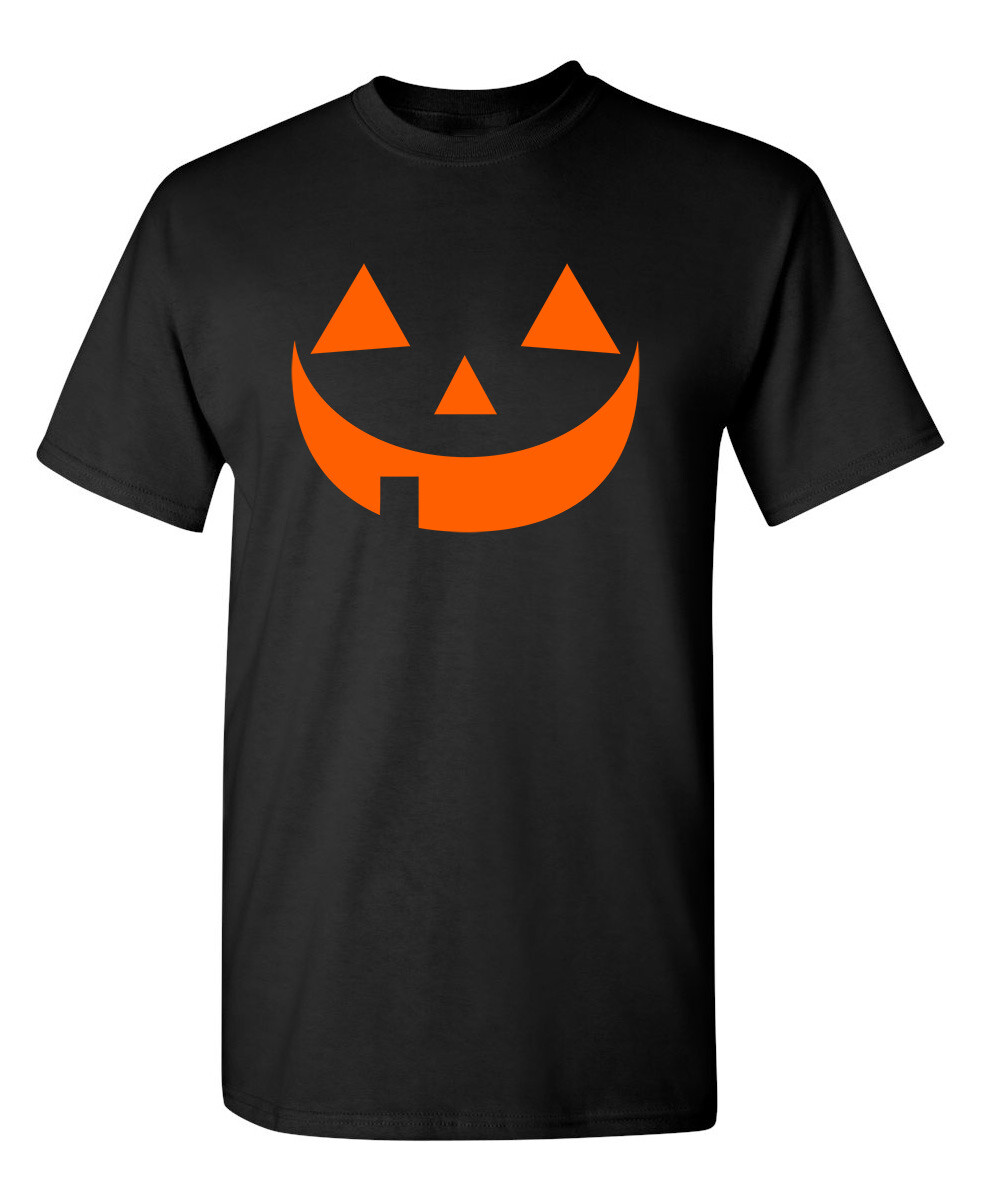 Halloween Face Sarcastic Humor Graphic Super Soft Ring Spun Funny T Shirt