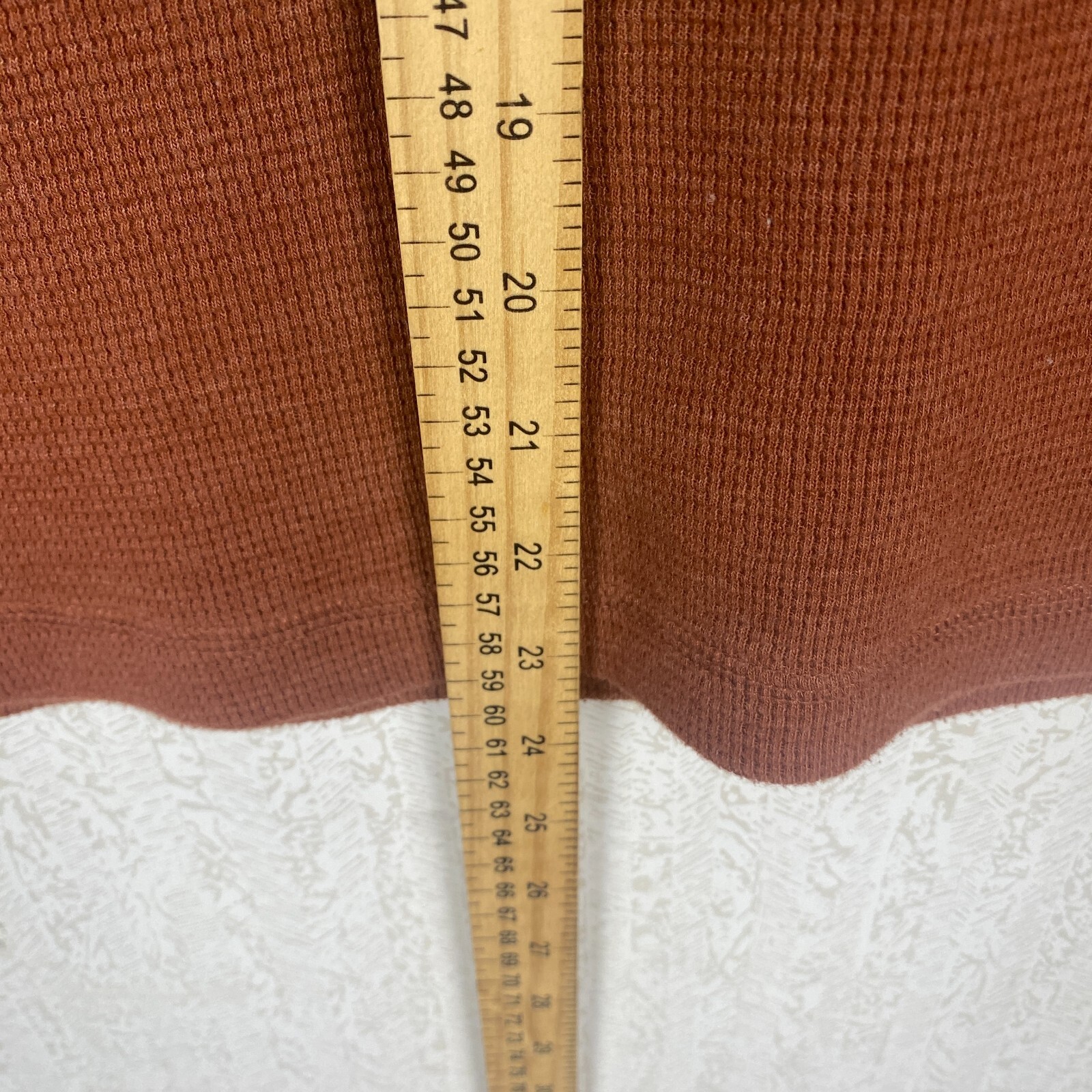 Eddie Bauer Mens Brown Henley Neck Classic Casual Skater Grunge T Shirt Size M