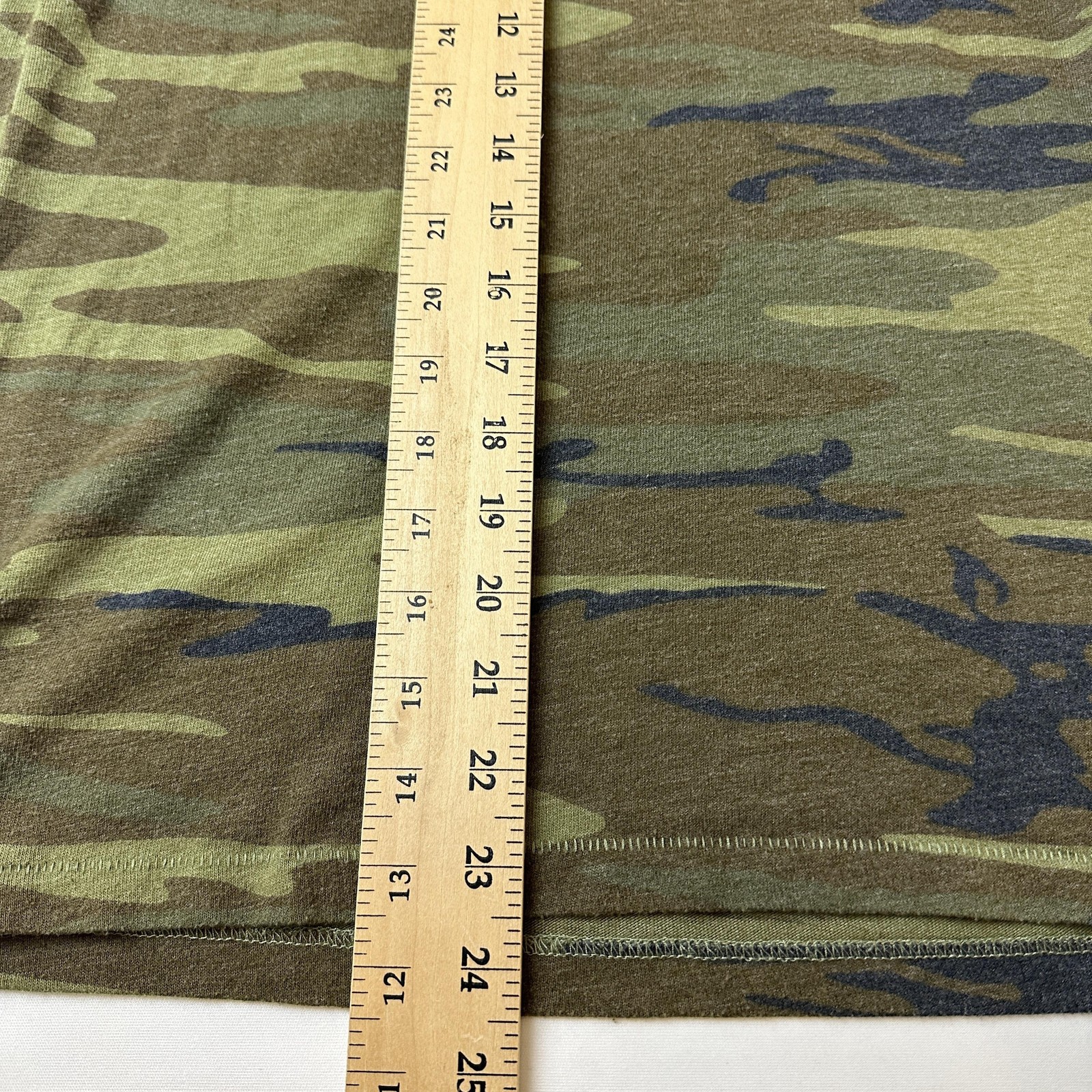 Barbell Voodoo N*A*S*H Shirt Mens Medium Camouflage Camo Graphic Tee Army Green
