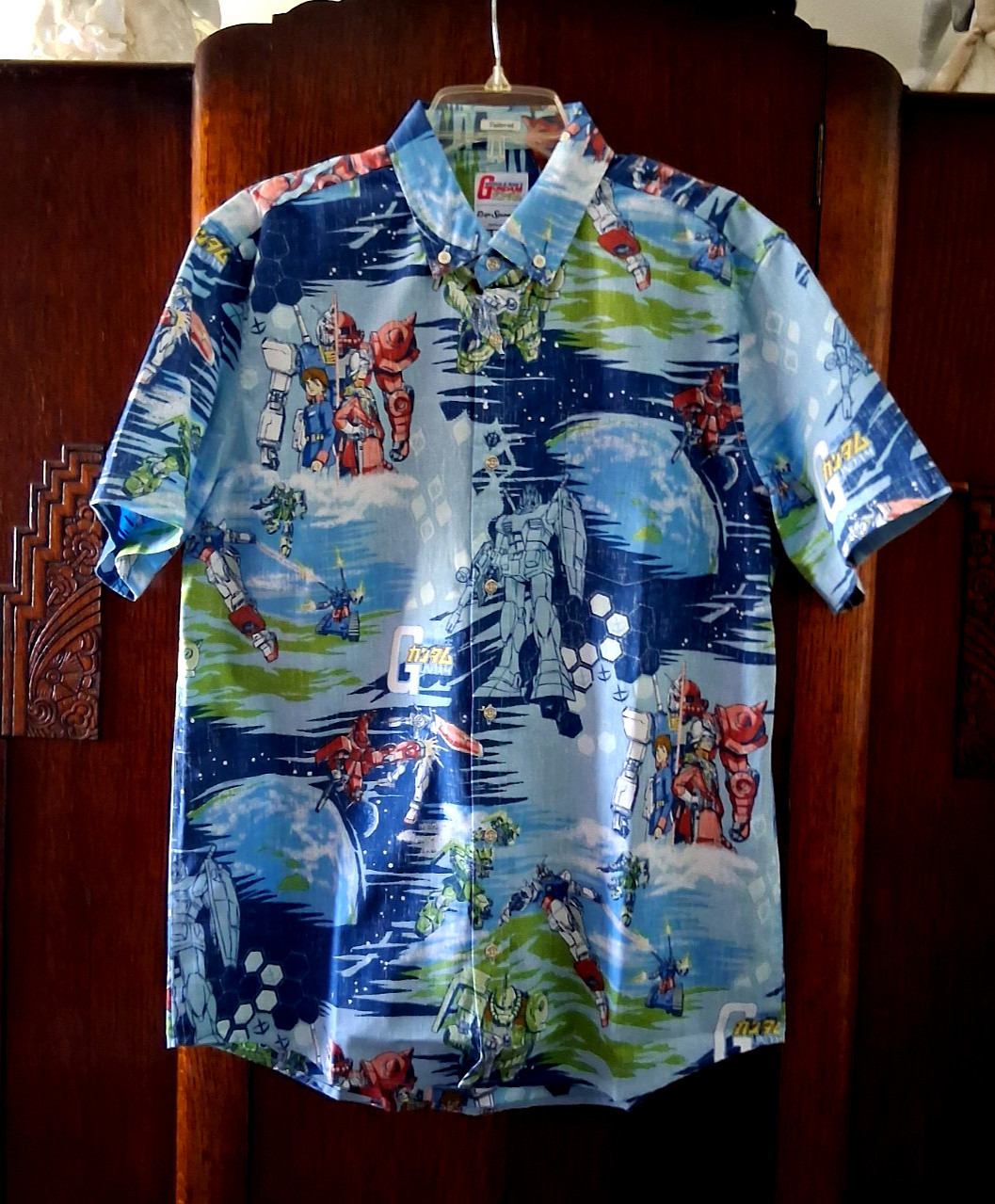 Reyn Spooner MEN’S MOBILE SUIT “GUNDAM”NWT TAILORED FIT Sky Button Front Sizes