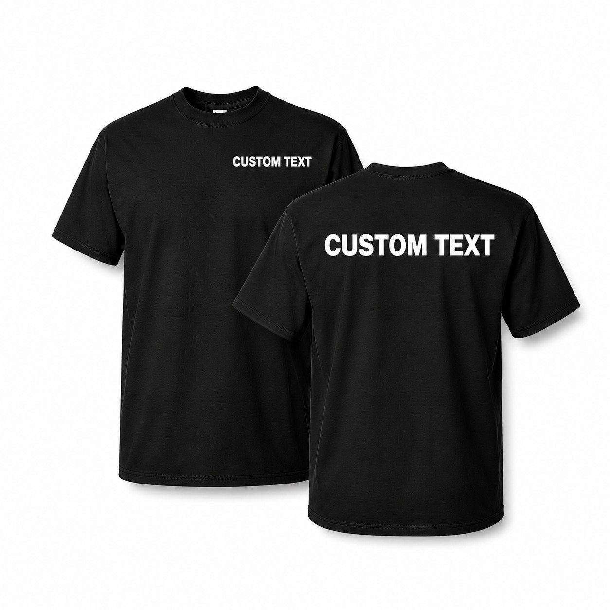 Custom T Shirts Personalized Text Logo Pack Men’s Tee S-XL Lot Printed USA