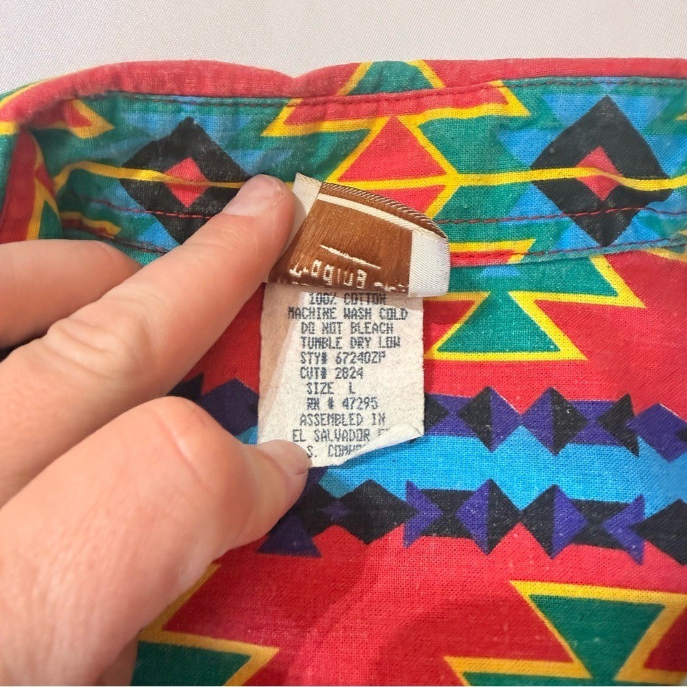 Colorful Geometric Pattern Dress Shirt