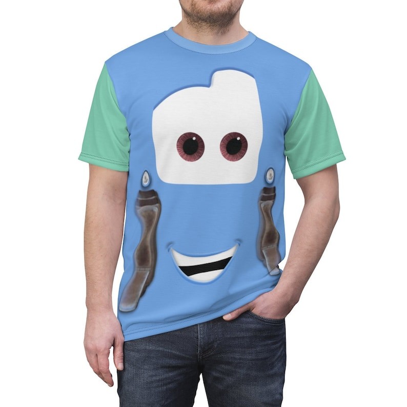 Pixar Cars Guido Cosplay Costume Racing Team Father’s Day Gift Tshirt 3D Printed