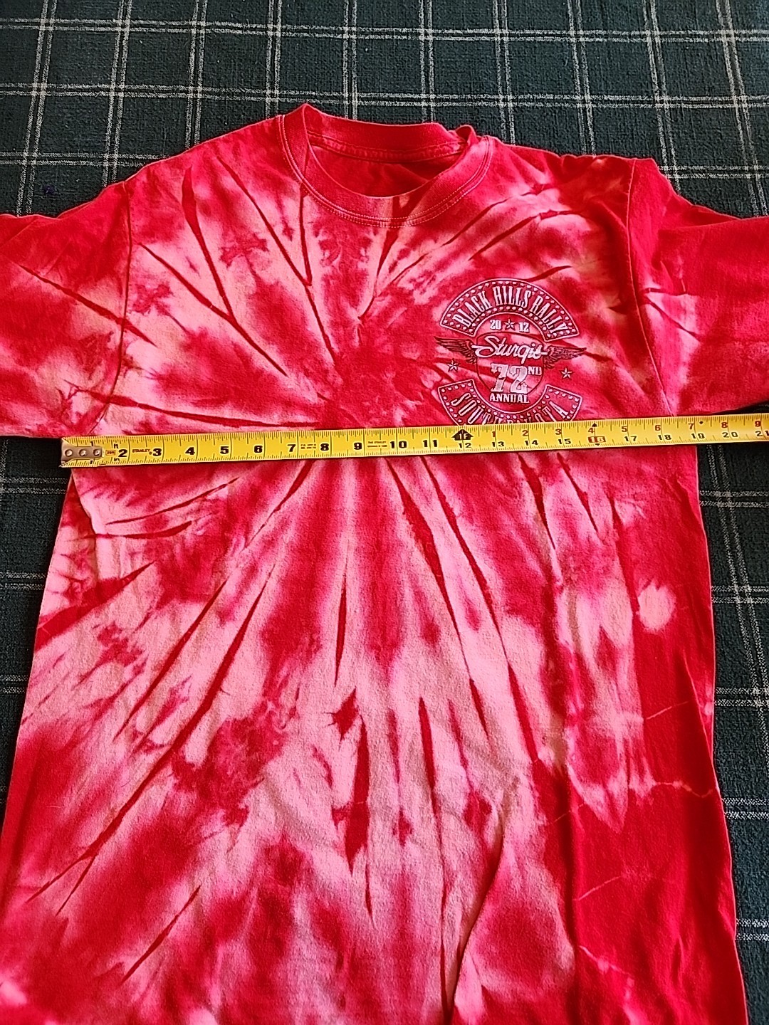 Red Tie Dye Black Hills Rally 2012 Sturgis 72nd Annual South Dakota