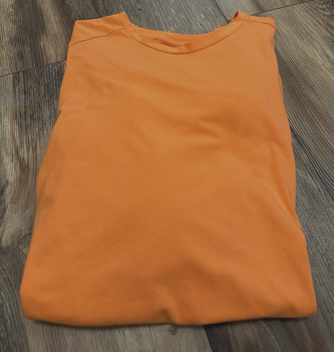 Athletic Works Orange Long Sleeve T-Shirt Moisture Wicking DriWorks Size X Large