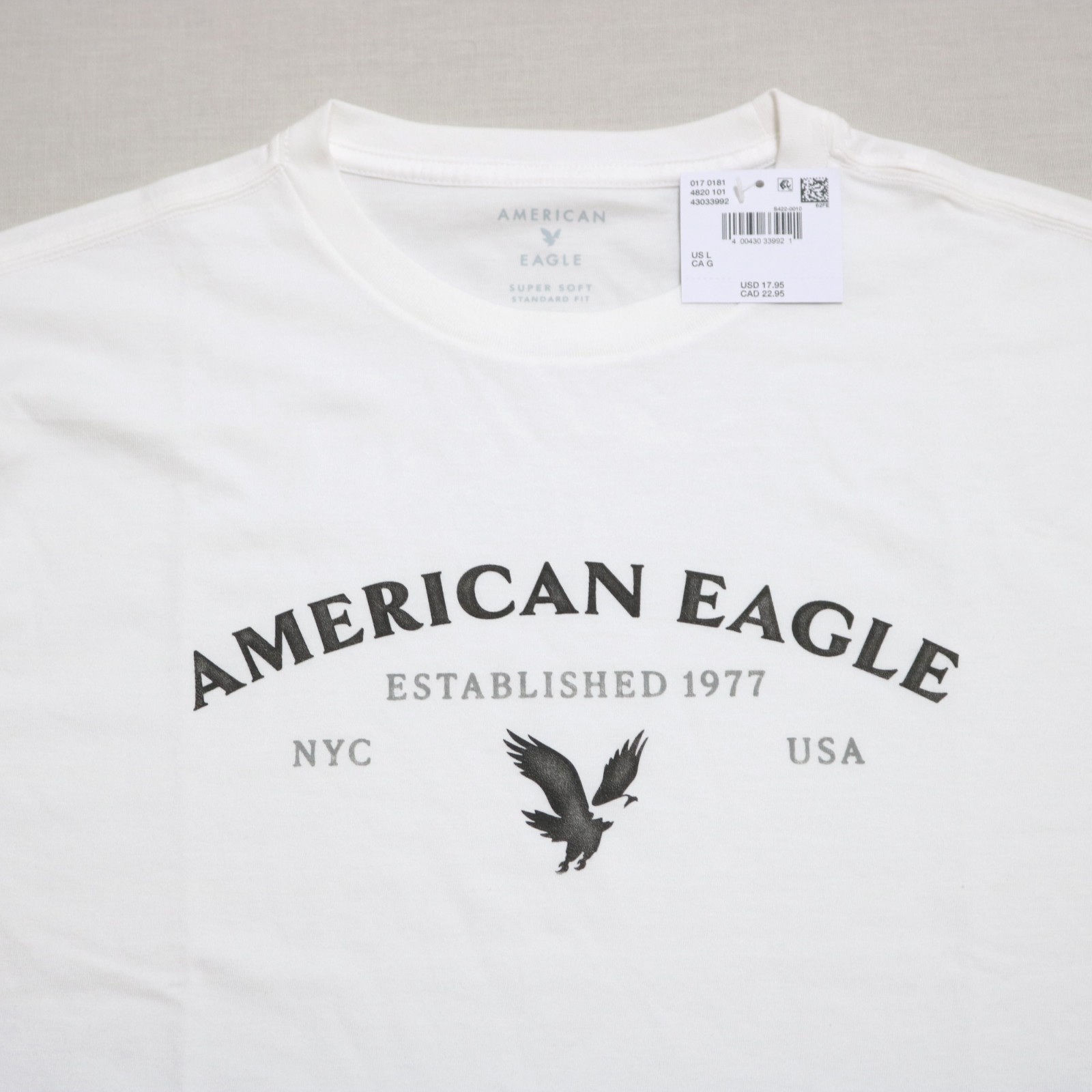 American Eagle Men Crew Neck short sleeves T-shirt Size M , L , XL new with tag