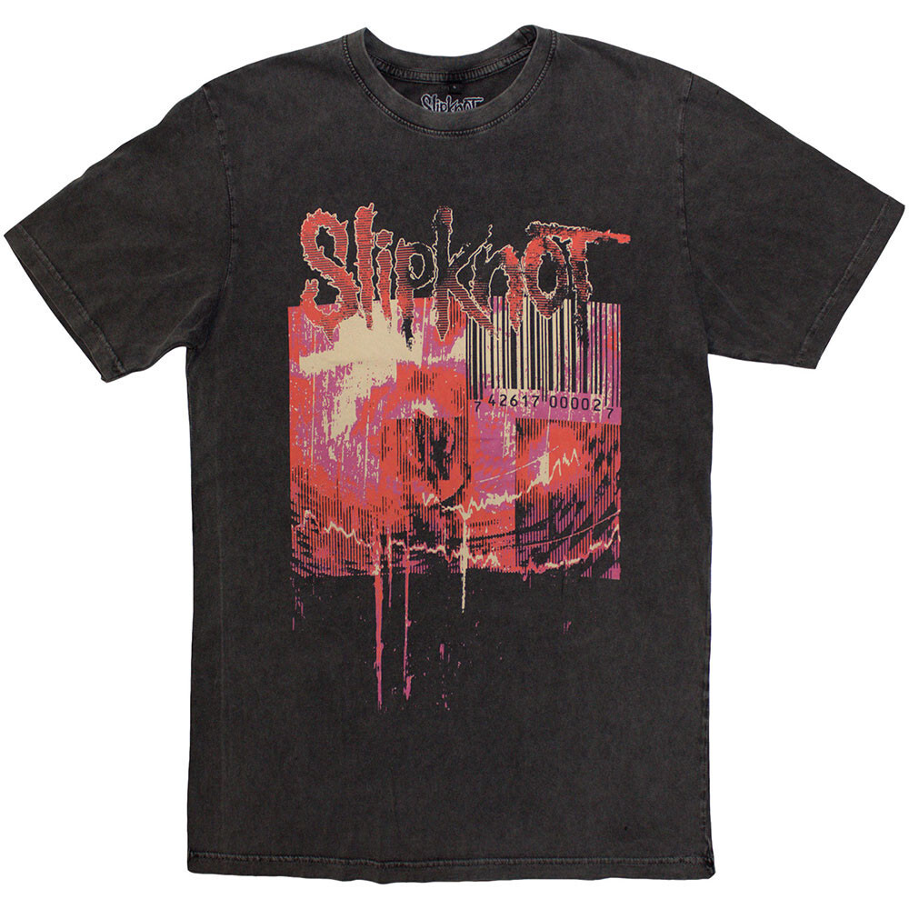 Slipknot – The End, So Far Barcode- Charcoal Grey Stone Wash t-shirt