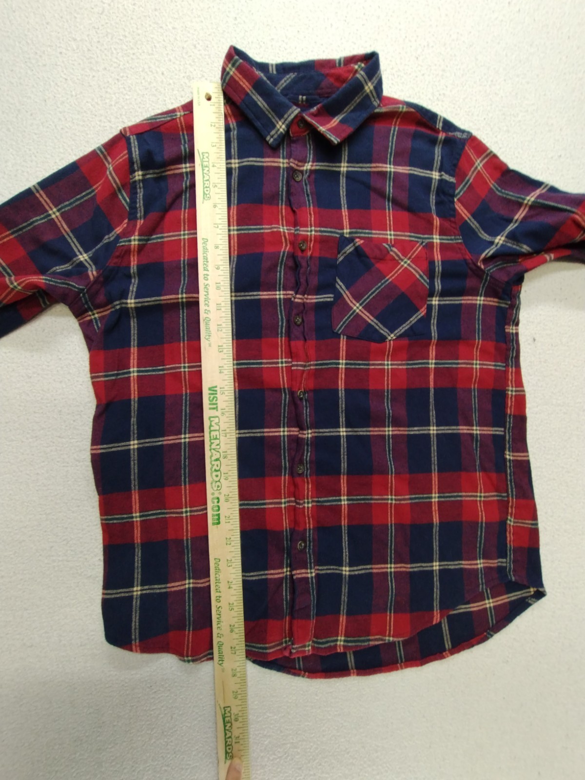 Cloudveil Flannel Shirt Medium Red Blue Plaid Mens Casual Warm Soft Outdoor