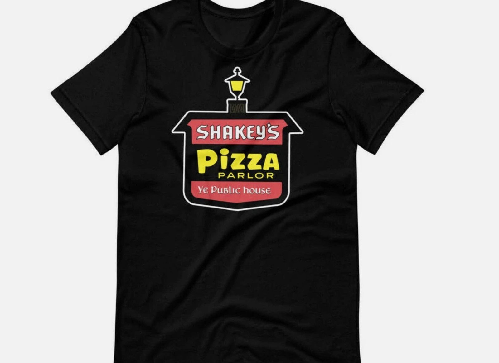 SHAKEYS PIZZA 70s Style Tee Shirt Short-Sleeve Unisex T-Shirt
