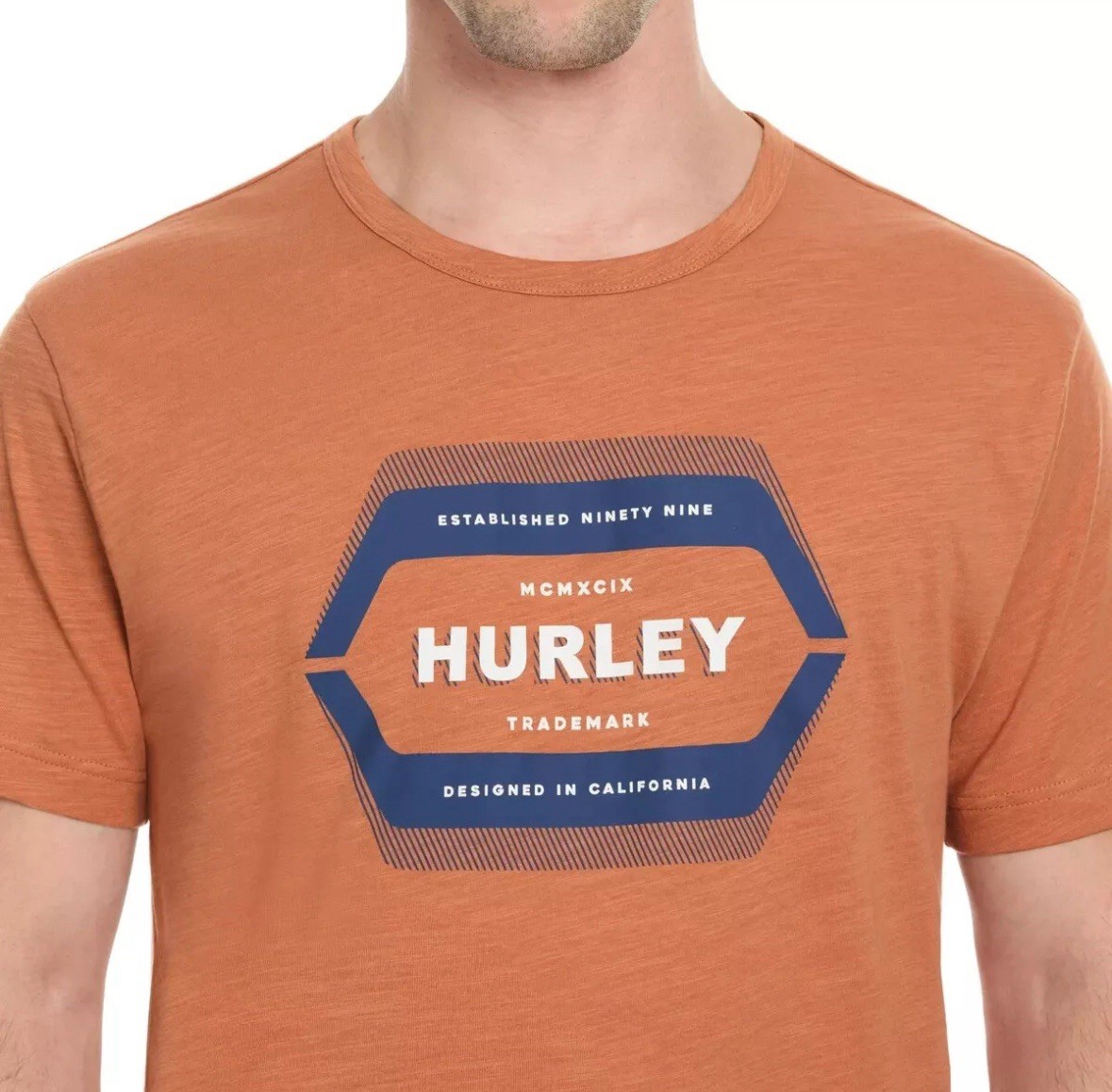 Hurley Men’s Graphic Tee, 2-pack – GREEN/ORANGE Or Blue/ Dark Blue You Pick Size