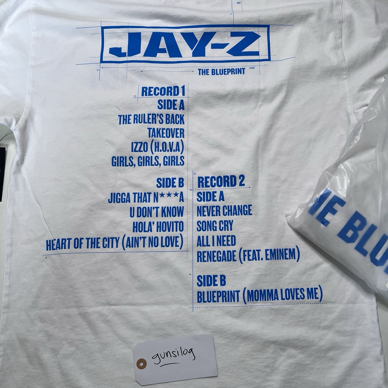 Jay-Z Reasonable Doubt 30th Anniversary Pop Up T-Shirt XL New in Bag in HAND!