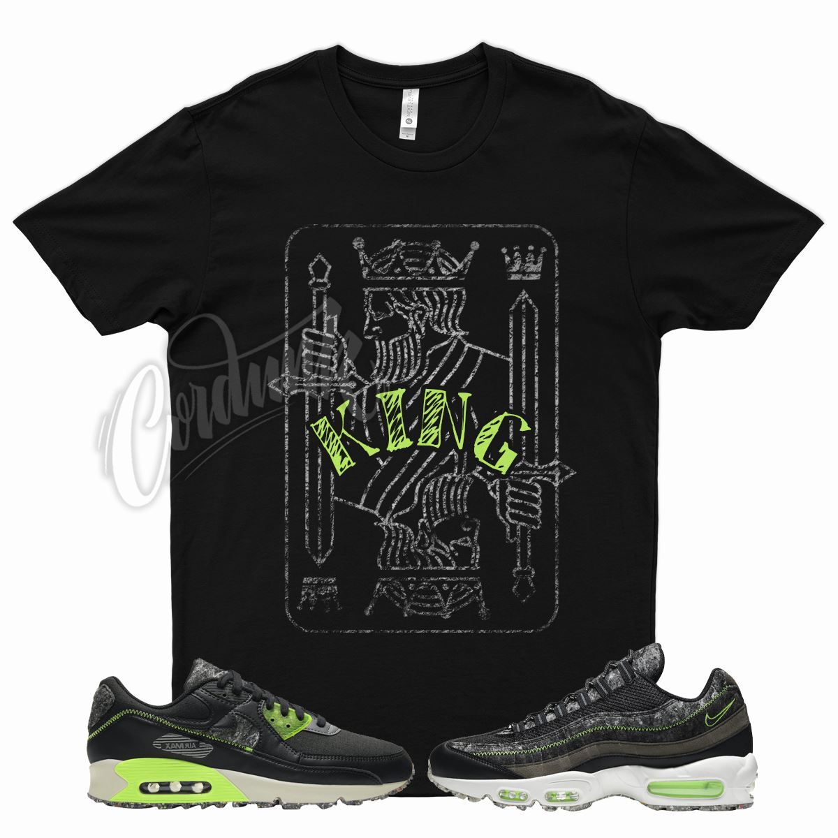KING T Shirt for N Air Zoom M2Z2 Electric Green Max 95 90 Volt Neon 4