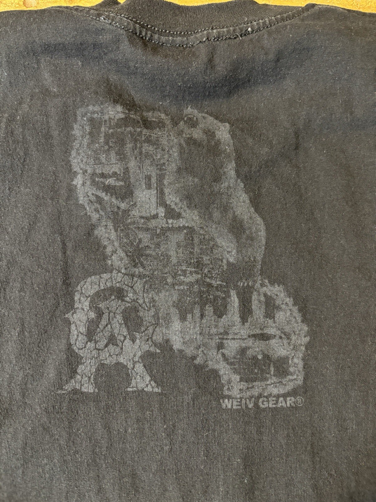 Weiv Gear California State Noir Bear Graphic Print Tee Men’s Size 3XL, USA Made