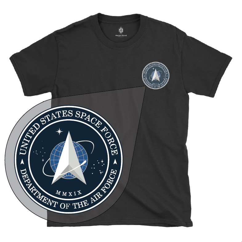 Official United States Space Force Patch Logo T-Shirt & Decal