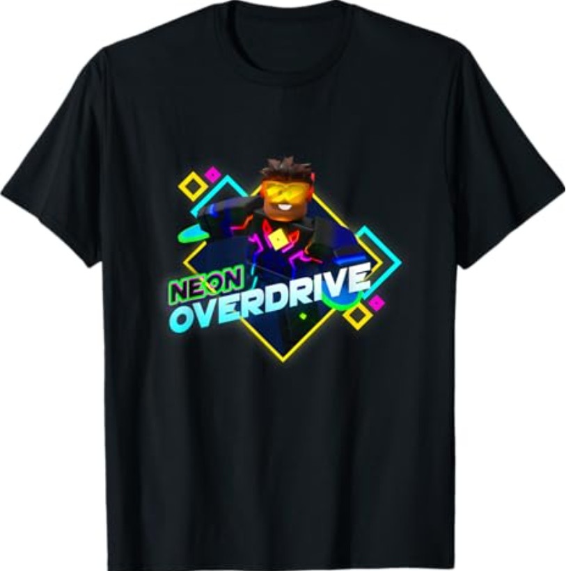 Roblox Black Neon Overdrive Classic Fit T-Shirt