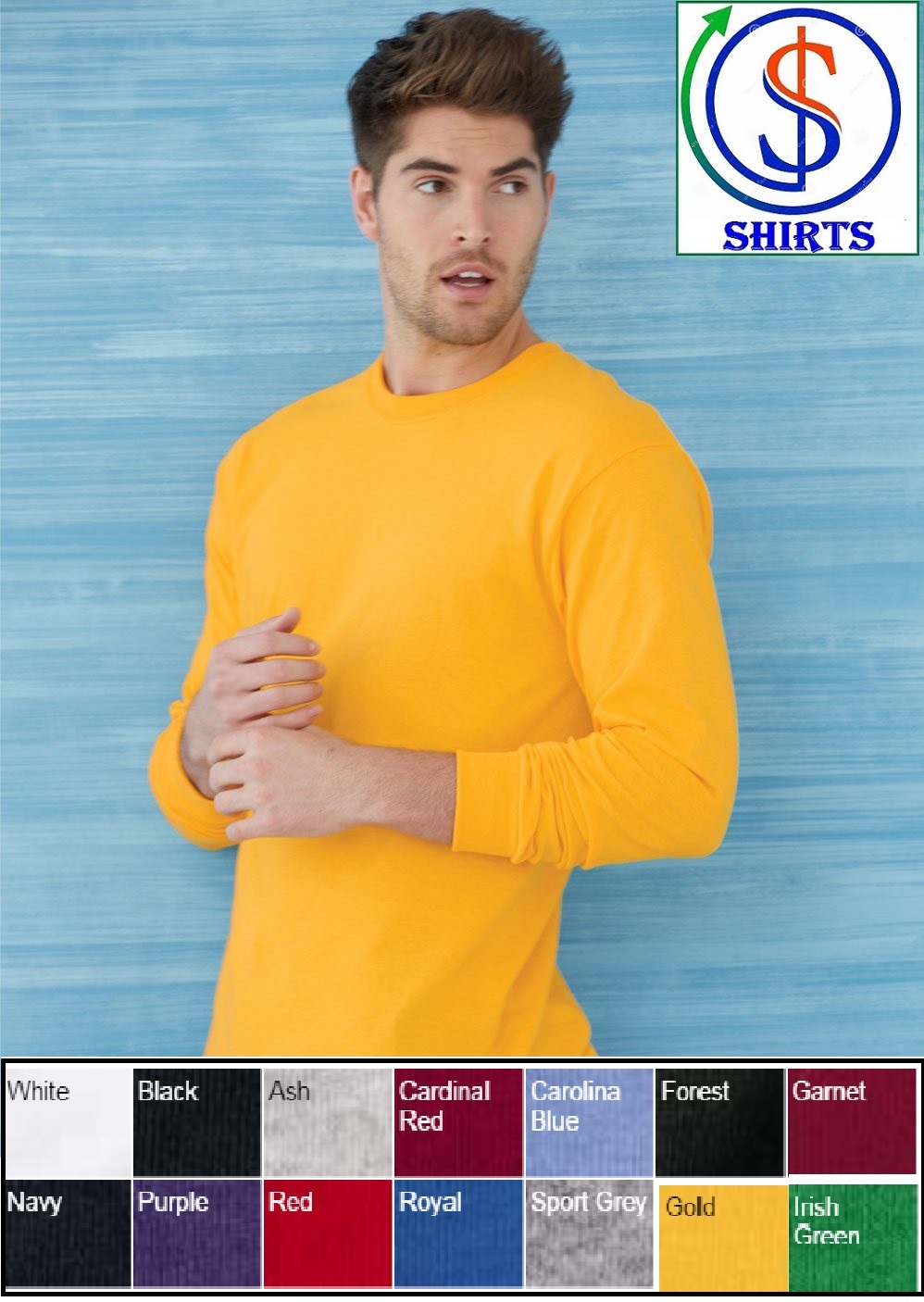 Gildan – Heavy Cotton Long Sleeve T-Shirt – 5400 Sizes S-3XL