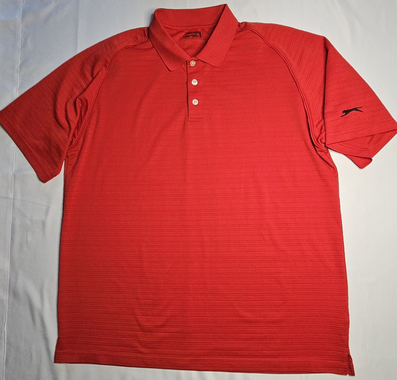 Mens Slazenger Short Sleeve Red Polo Shirt Size XL – NICE