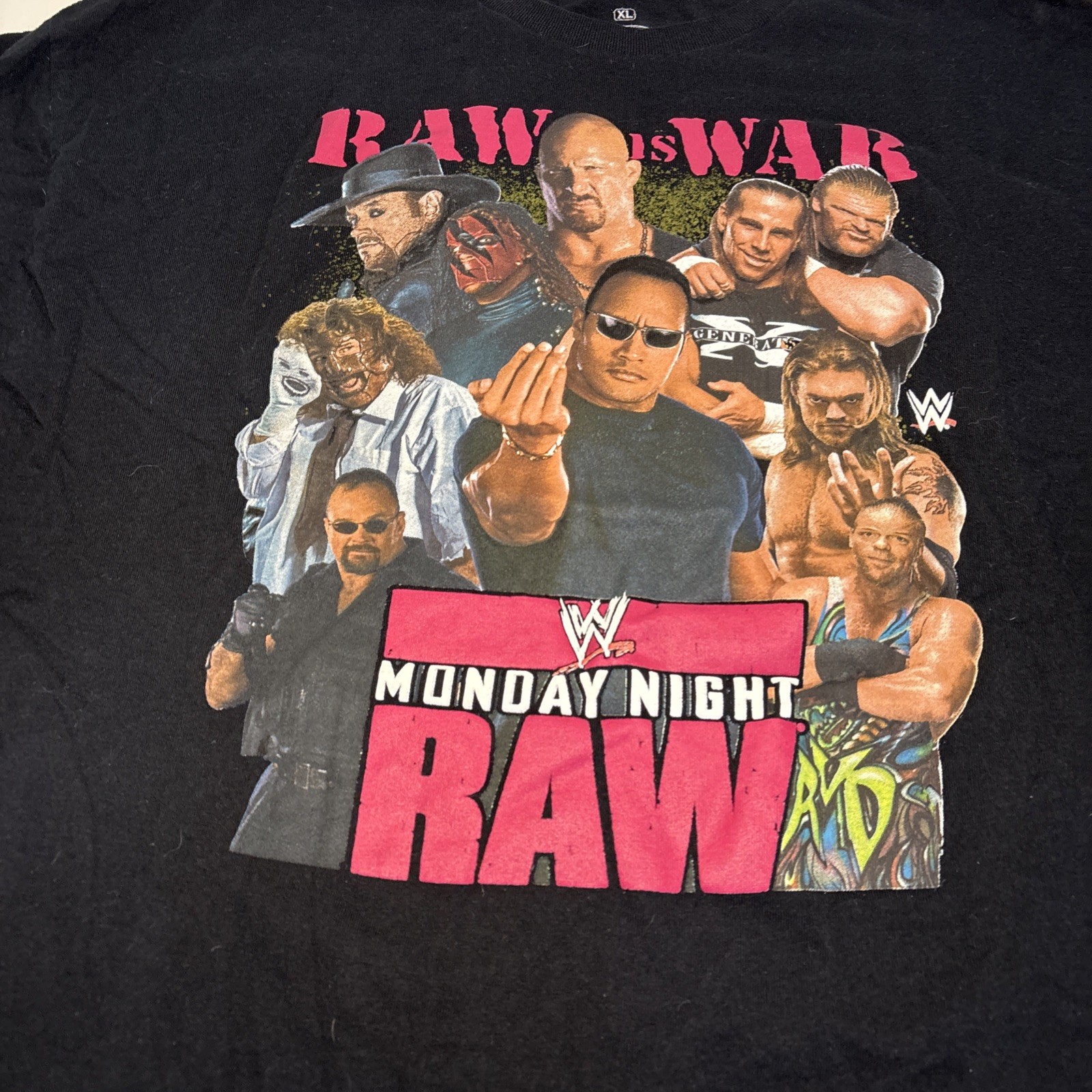WWE Legends Raw Is War Monday Night Raw The Rock Stone Cold XL (see Description)