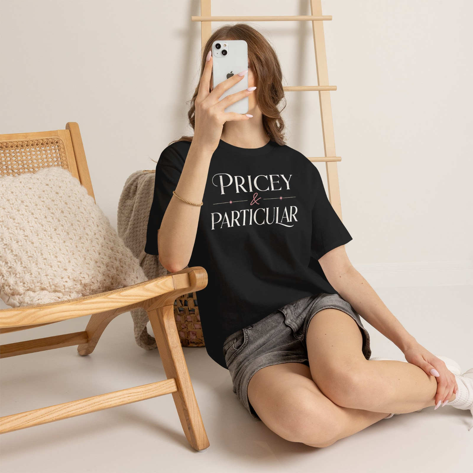 Pricey & Particular Funny Fashion Statement Graphic T-Shirt