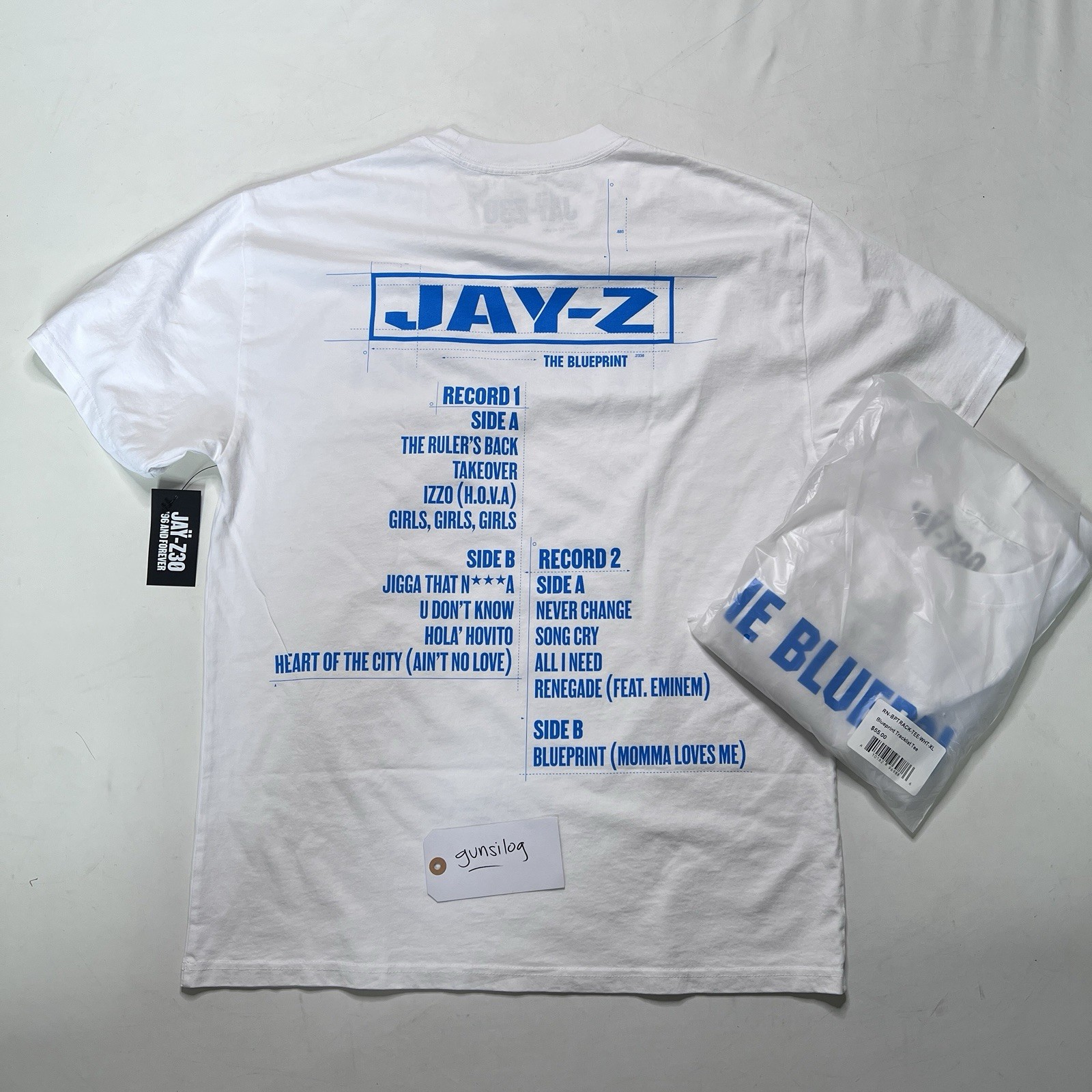 Jay-Z Reasonable Doubt 30th Anniversary Pop Up T-Shirt XL New in Bag in HAND!