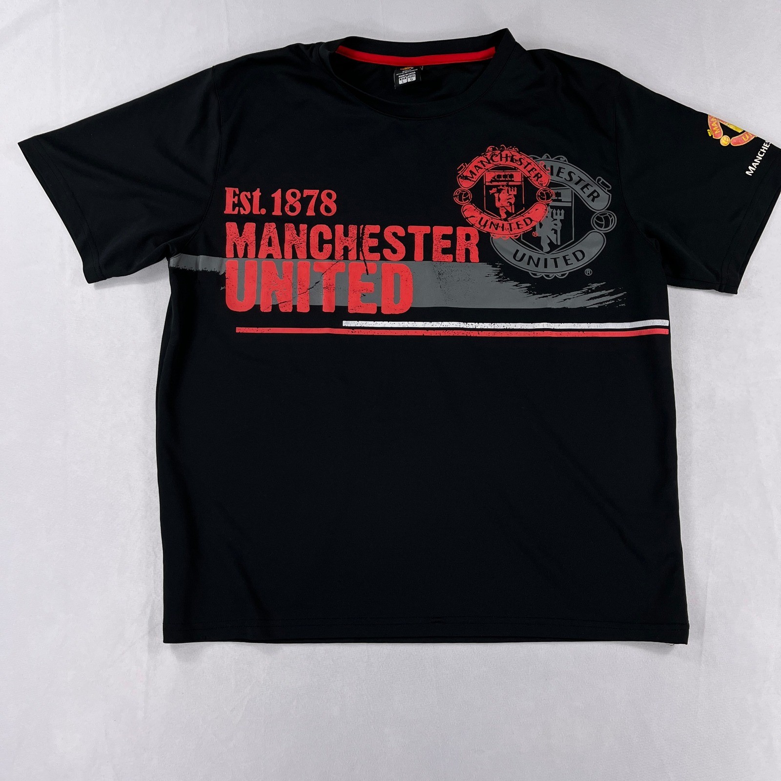 Manchester United T-Shirt Official Graphic Est 1878 Soccer Fan Mens Large