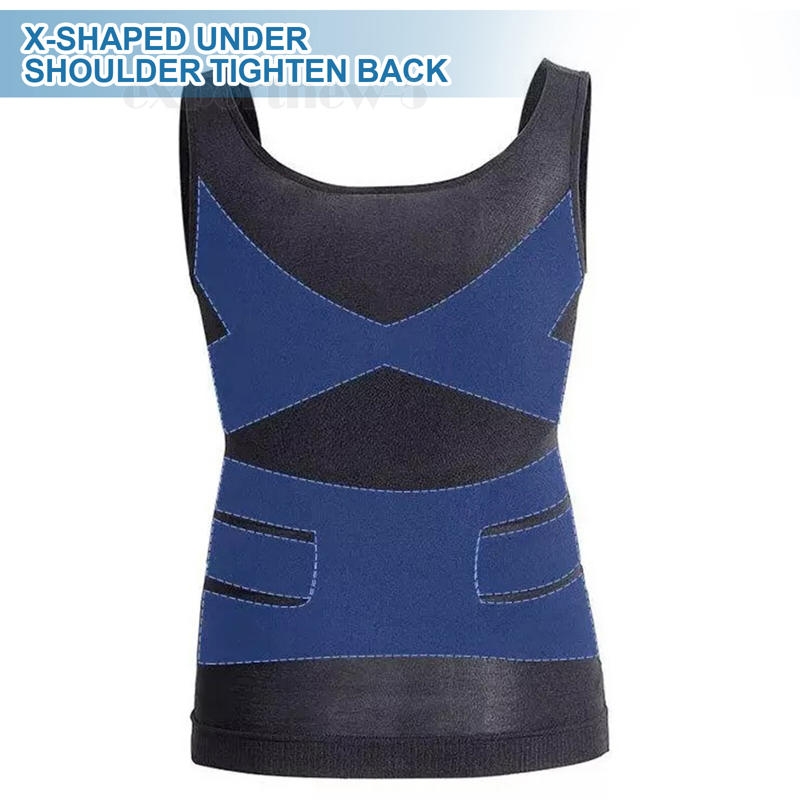 Sculptcore Men’s Body Shaper Compression Ionic Shaping Shirt Slimming Tank Top