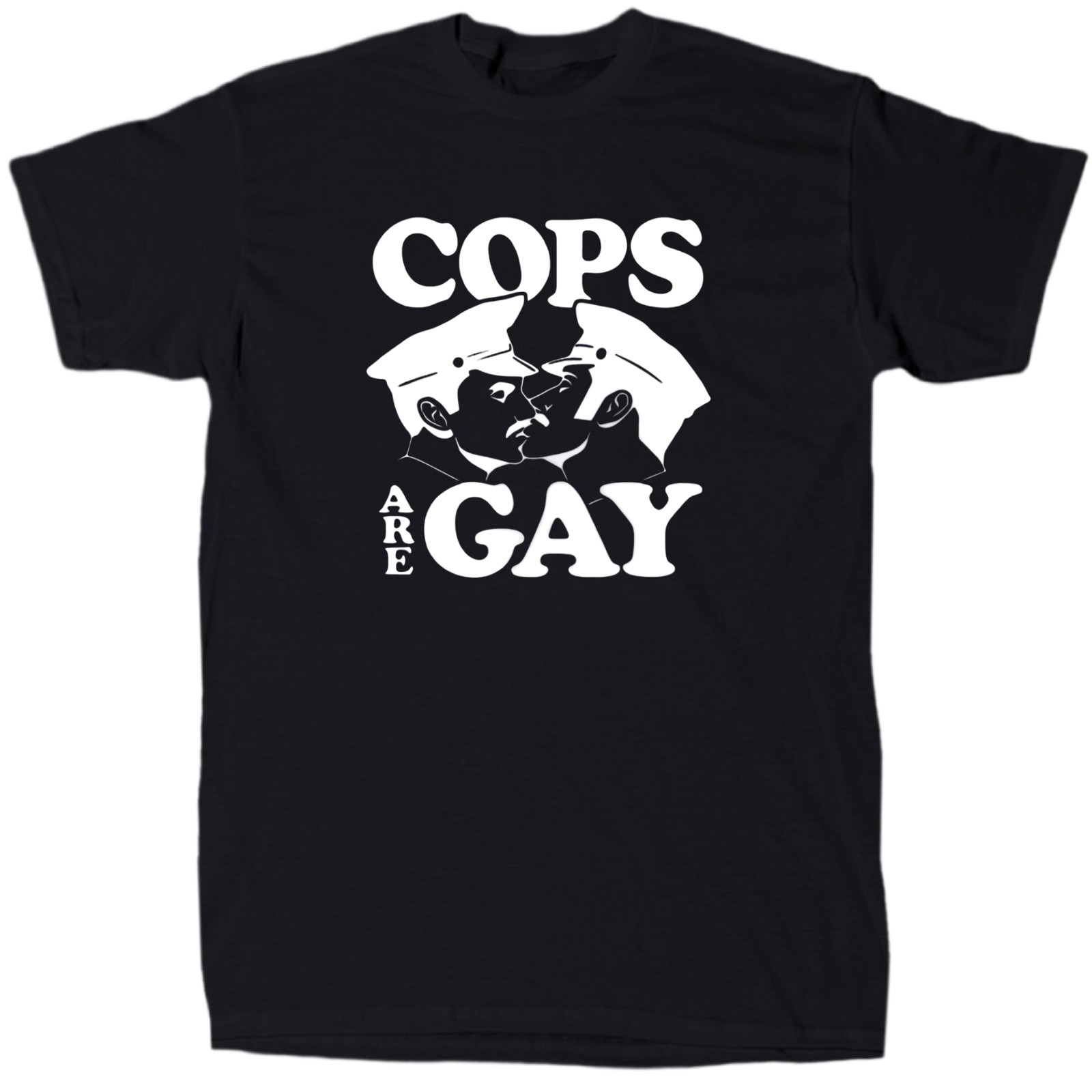 Cops Are Gay Men’s Funny Offensive T-Shirt – Cotton – Gift